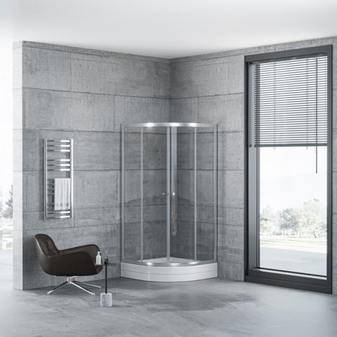 Oval duşaltlıq üstü duş kabin Kabinex KL 606 110×110×180 sm — Bakı
