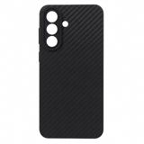 Samsung Galaxy A57 Hard case Leather Carbon Black — Cases