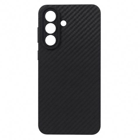 Samsung Galaxy A57 Hard case Leather Carbon Black — Bakı