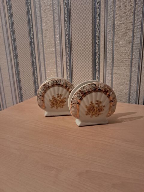 Porcelen peçetə tutacağı dəsti (2 ədəd) - Material: yüksək — Mingəçevir