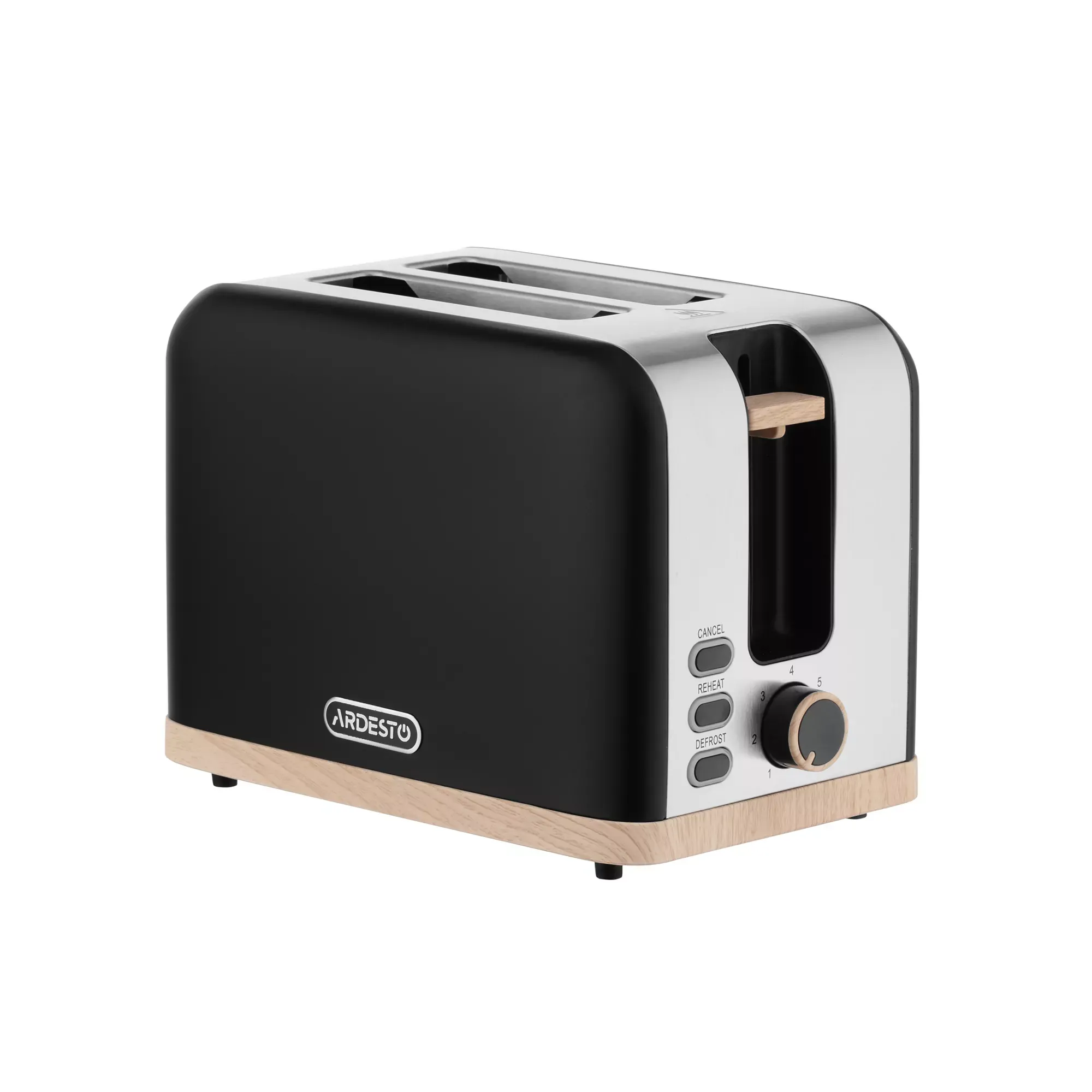 Toster Ardesto Wood Modern T-F420BWD, Black — Bakı
