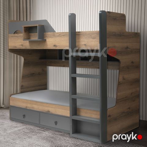 İkimərtəbəli çarpayı Alzzoni Grey — Bakı