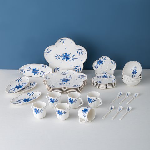 Səhər yeməyi dəsti Emsan Intense Blue 32 parça — Bakı