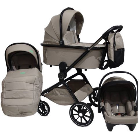 Uşaq arabası Kidilo H9-2 3in1 Beige — Bakı