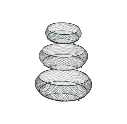 Dekorativ məcməyi dəsti Koopman AKW102080 3 parça Black — Bakı