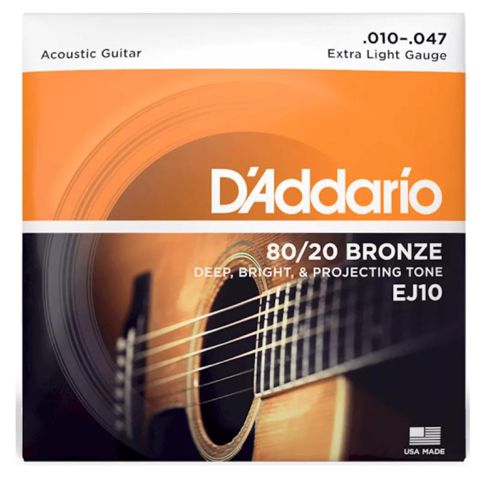 D-Addario EJ10 80/20 Bronze 10-47 Extra Light — Bakı