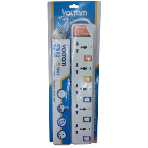 Uzadıcı Voltam 3 m VP-35 5 Way Universal Type Power Strip — Bakı