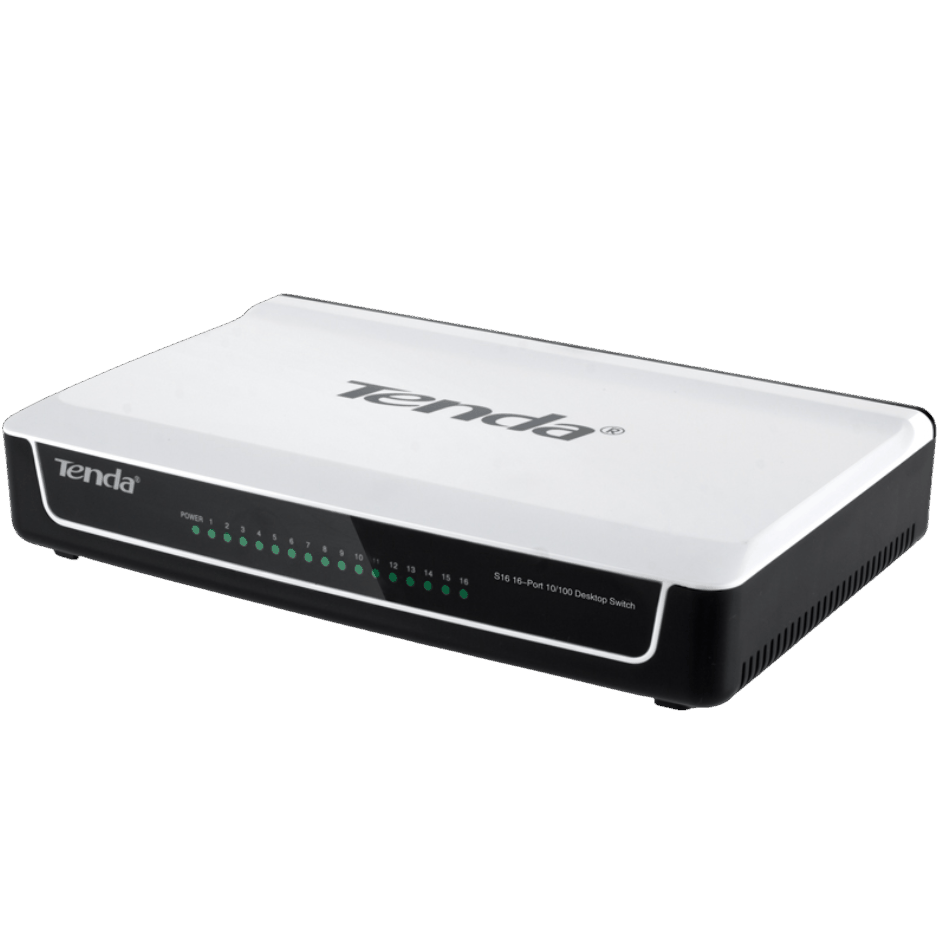 Kommutator Tenda S16 16 Port — Routerlər, Bakı (2)