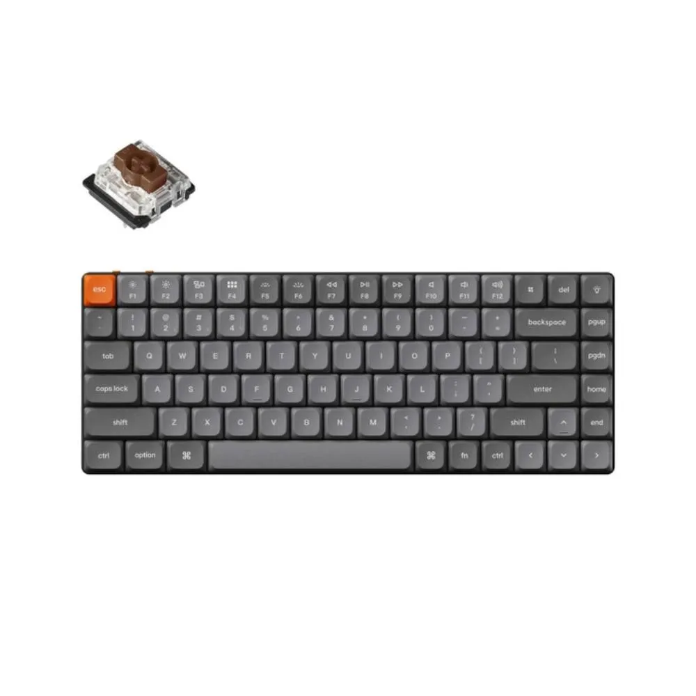 Simsiz oyun klaviaturası Keychron K3 Max Gateron White Backlight Brown Switch (K3M-A3Z-AZ) — Keyboards & Mice
