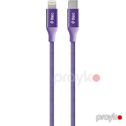 Naqil Ttec USB Type-C to Lightning 1.5 m 2DK41MR Purple — Bakı