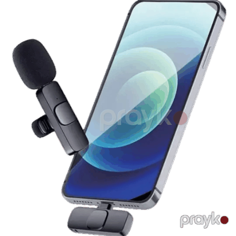 K8/9 Microphone Wireless Type-C Black (012638) — Bakı