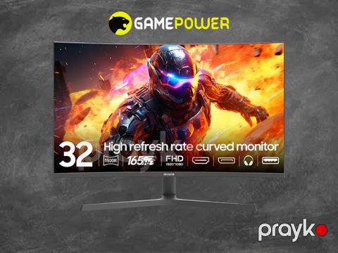 Monitor Aıwa Gamıng MD320G-Y 32" Wled Curved 165Hz (Speakers) — Bakı