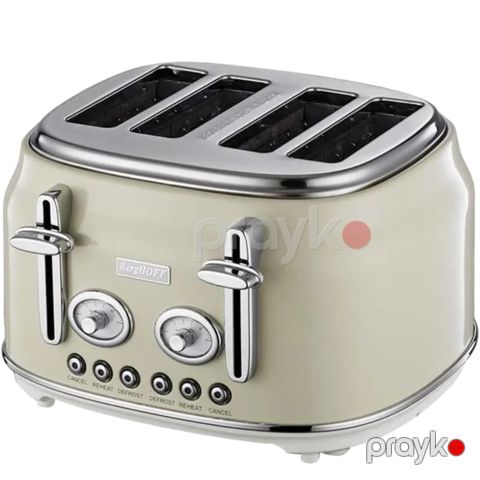 Toster BergHOFF Retro 4-lü Cream