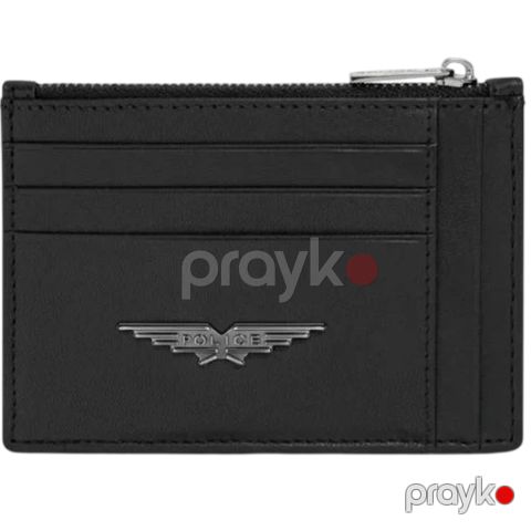 Kart qabı Police Luca Gents in Leather PELGD2207104 Black — Bakı