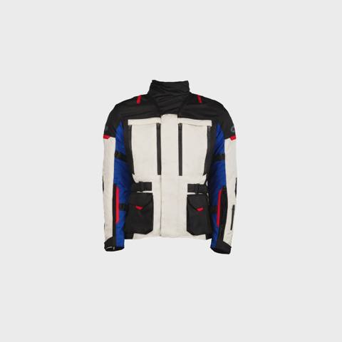 Gödəkçə Motoverse Voyage Series, Textile 600D Polyester Cordura, White (XXL) — მოტოეკიპირება