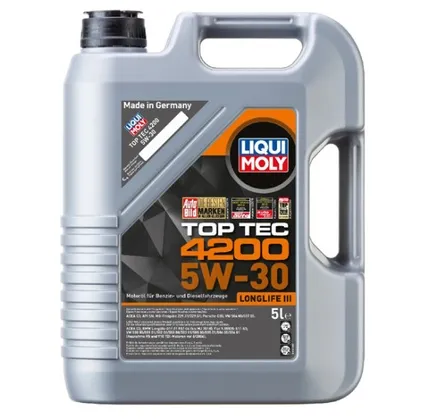Avtomobil mühərrik yağı Liqui Moly Top Tec 4200 5W-30 5L (3707/7661) — Engine oils