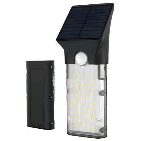 Smart solar portable wall lights - handy black SLRT-0225