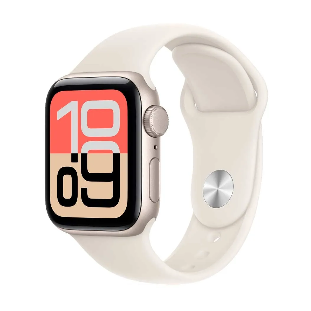 Smart saat Apple Watch SE 3 GPS 40mm Starlight Aluminium Case with Starlight Sport Band - S/M (MEH34RK/A) — Bakı