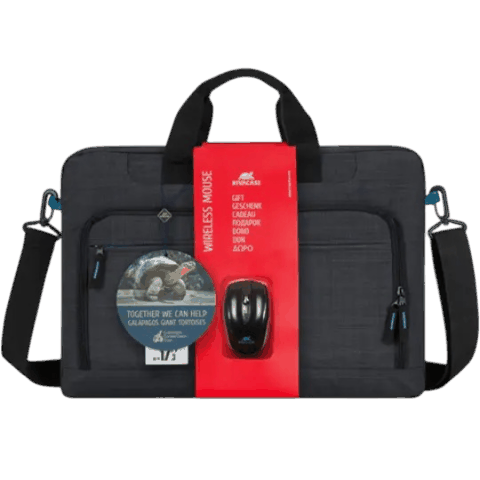Riva Case 8058 + Wireless Mouse Bag 17,3 Black — Bakı