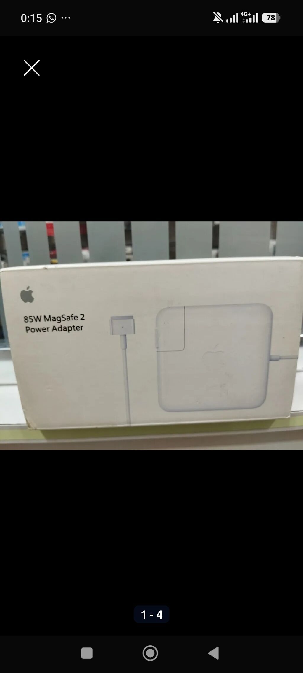 Apple 85W MagSafe 2 Power Adapter - Güc: 85W - Bağlantı növü: MagSafe — Elektronika, Bakı (5)
