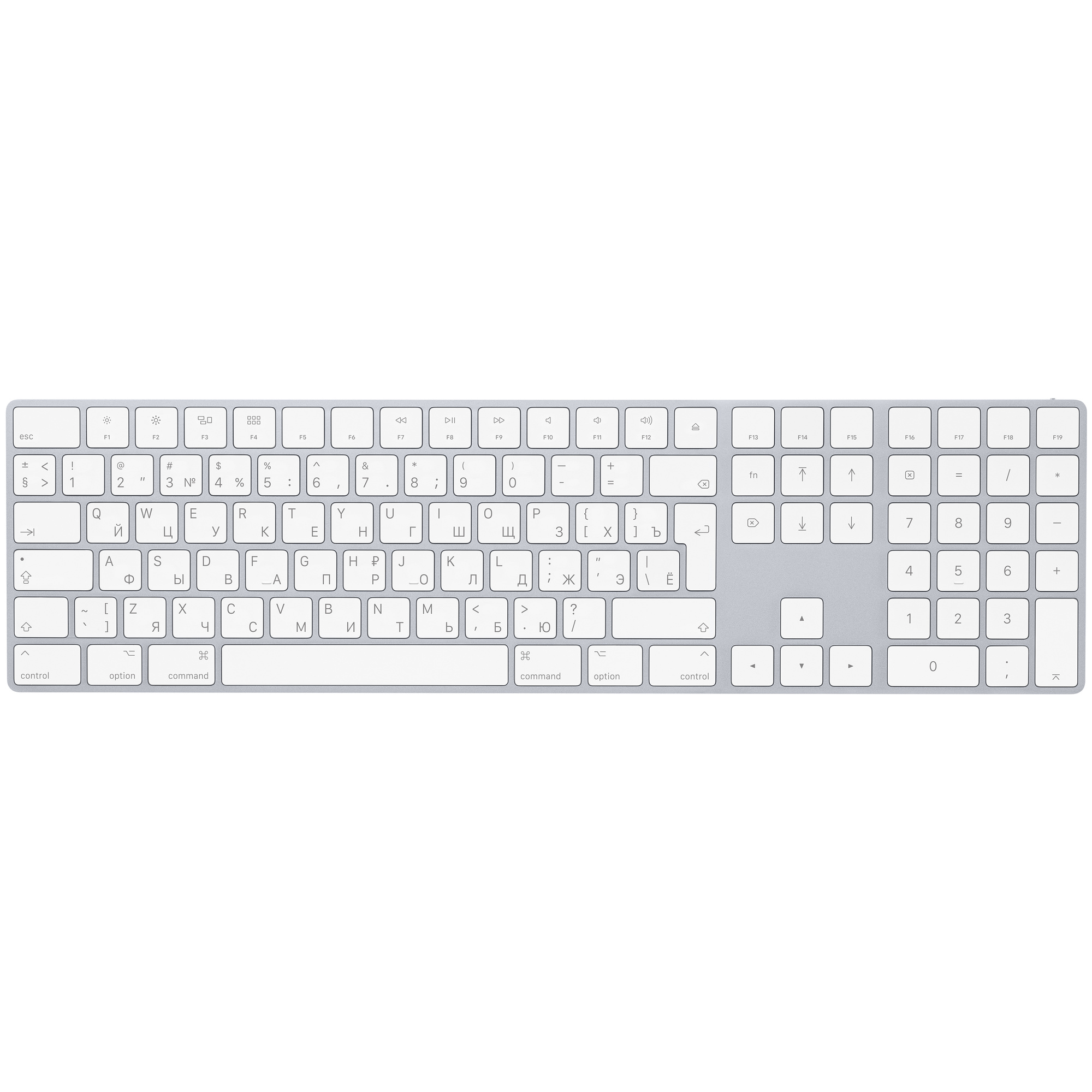 Simsiz klaviatura Apple Magic Keyboard with Numeric Keypad - Russian (MXCJ3RS/A)