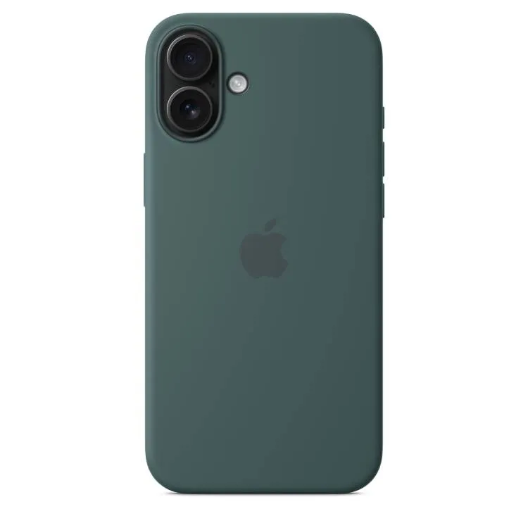 Çexol Apple iPhone 16 Plus Silicone Case with MagSafe - Lake Green (MYYH3ZM/A) — Bakı