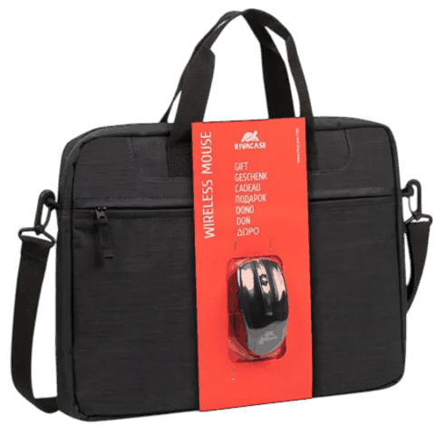 Riva Case 8038 + Wireless Mouse Bag 15,6 Black — Bakı