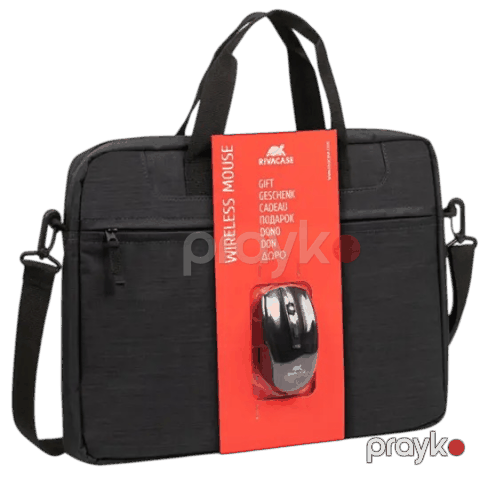 Riva Case 8038 + Wireless Mouse Bag 15,6 Black — Bakı