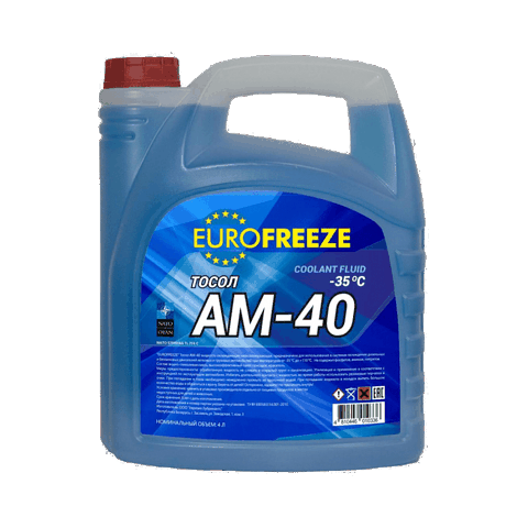 Antifriz Eurofreeze Tosol AM-40 (-35) 4 lt — Bakı