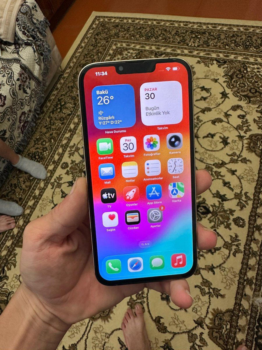 Apple iPhone 13 Pro Max Gold 128GB/6GB — Smartfonlar, Bakı