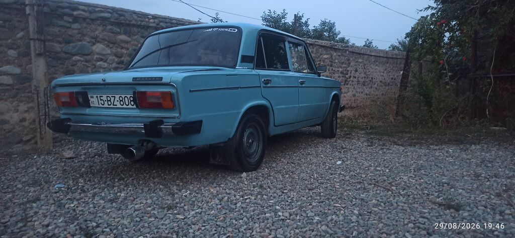 VAZ 2106 sedan - Göy rəngli klassik kuzov, 4 qapı - Ön barmaqlıqda — Avto, Samux (2)