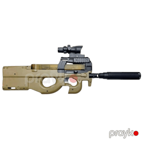 FN P90 Shengye SY509C Electric Toy Gun Brown&Black — Bakı
