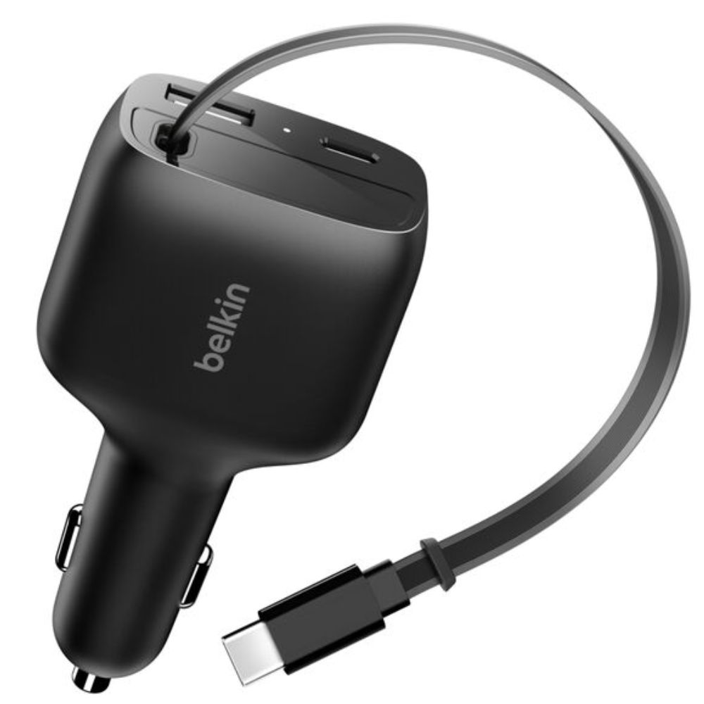 Avtomobil üçün adapter Belkin 75W + USB Type-C CCC001HQBK Black — Mallar, Bakı (3)