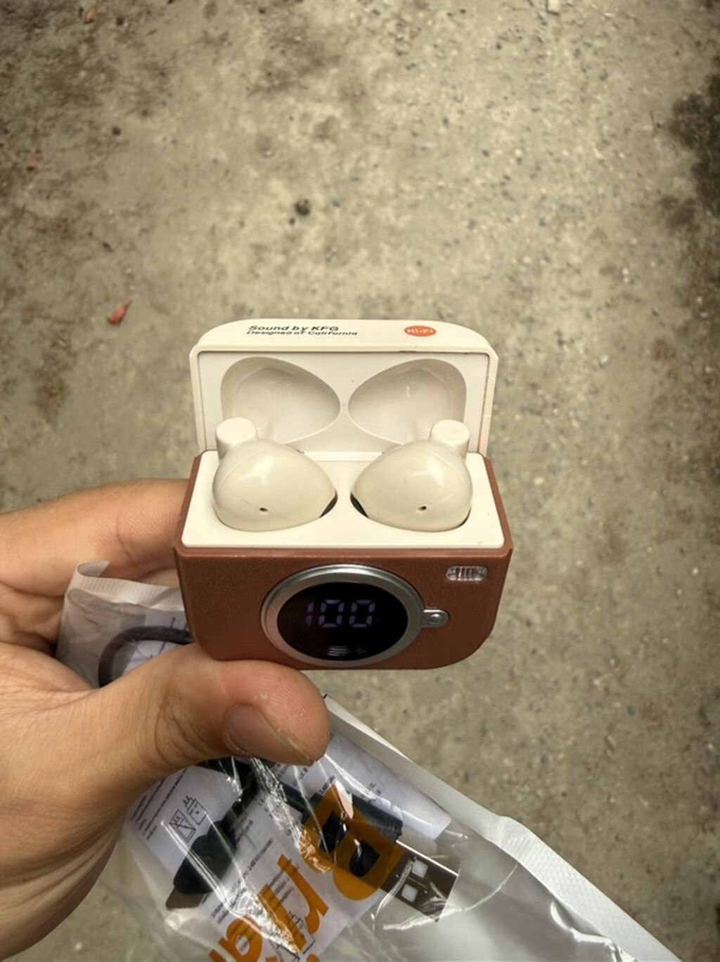 Yeni Simsiz (Bluetooth) Qulaqcıqlar, rəng - Qəhvəyi — Qulaqcıqlar, Digah (3)