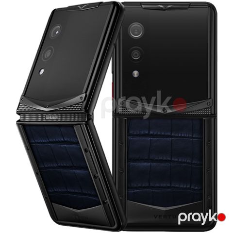 Vertu Quantum Flip Alligator 16 GB / 1 TB Navy Blue — Bakı