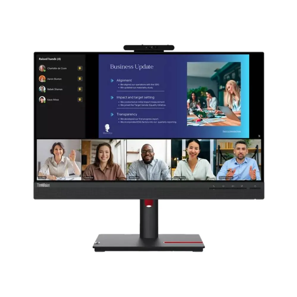 Monitor Lenovo ThinkVision T24v-30 23.8" FHD (1920x1080) IPS (75Hz, 250 nits, 99% sRGB) - 63D8MAT3EU — Bakı