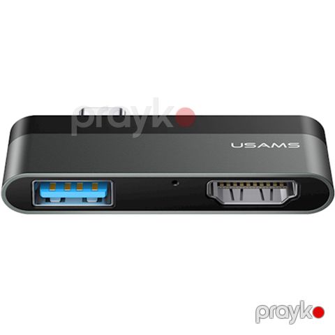 Hub Usams US-SJ462 / SJ462HUB01 Grey — Bakı