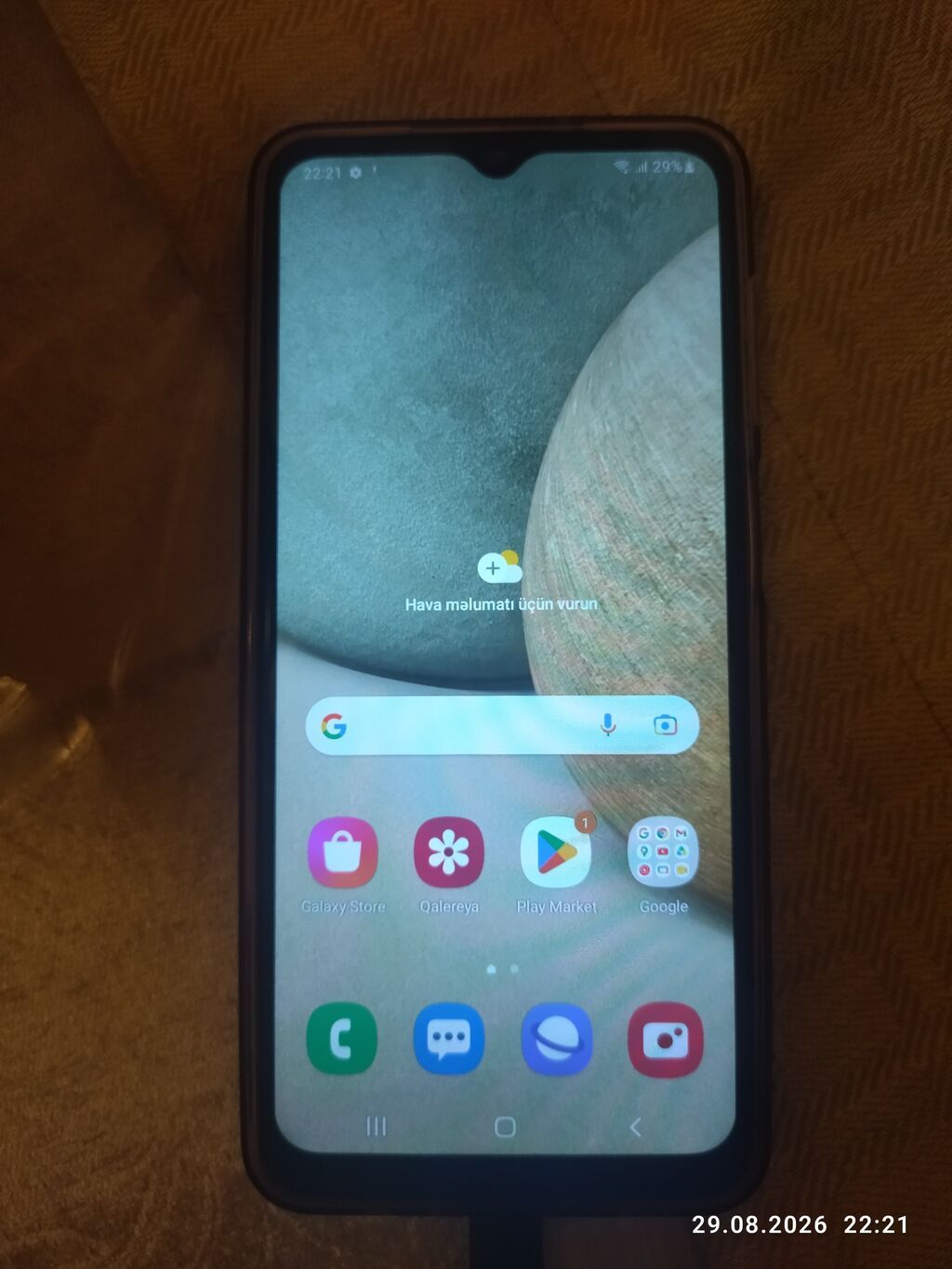 Samsung Galaxy A12, 128 GB, rəng - Göy, Barmaq izi, İki sim kartlı — Samsung, Qobu
