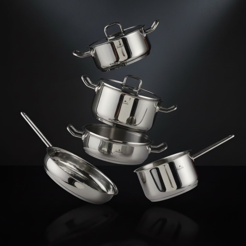 Qazan dəsti Jumbo Proshine Steel 8 parça 8682972051840 — Bişirmə qabları, Bakı (3)