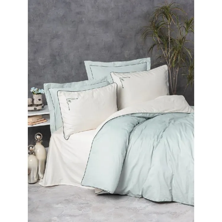 Yataq dəsti Cotton Box Elite Satin, Vanko mint, İki nəfərlik (8680108068533) — Товары