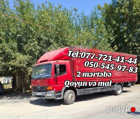 Yükdaşıma xidməti – Mercedes-Benz Atego maşını ilə - Daşıma növü — Bərdə