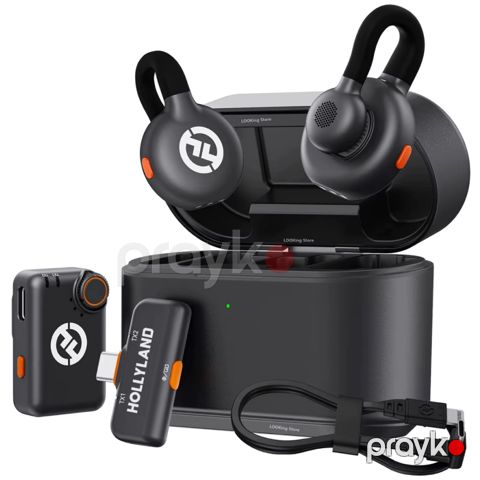 Blogger mikrofonu Hollyland Lark M2S Combo USB Type-C RX + USB Type-C to Lightning