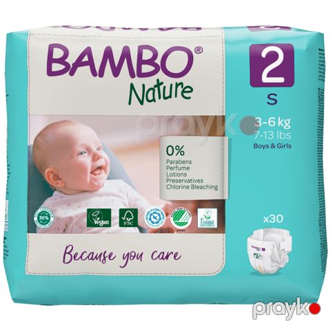 Uşaq bezləri Bambo Nature 2 30 ədəd 100001925210 — Bakı