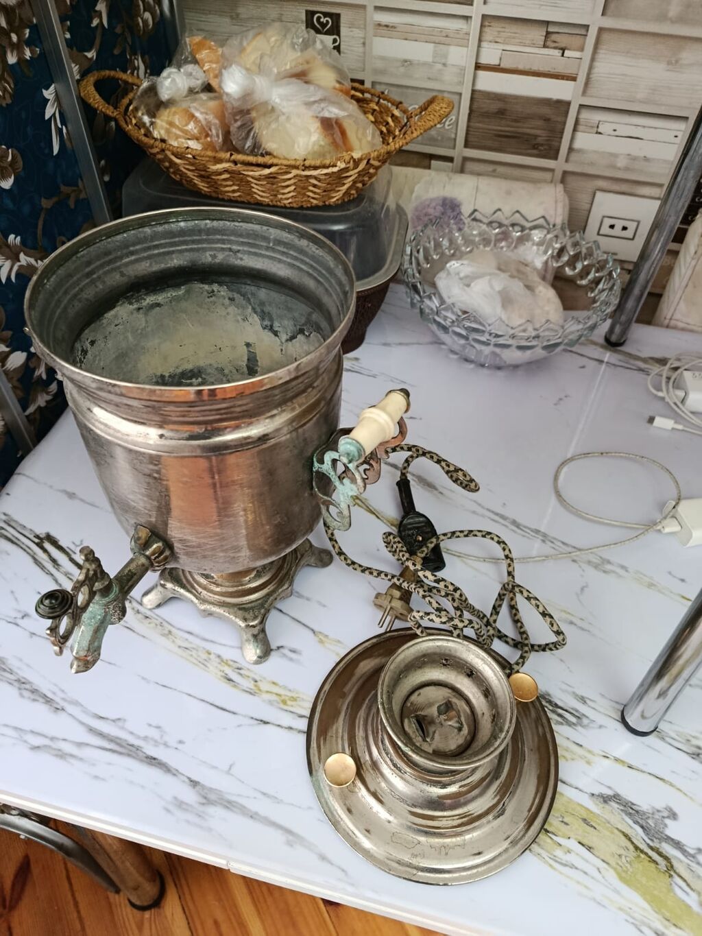 İşlənmiş Elektrik Samovar, 3 l, Ünvandan götürmə — Samovarlar, Bakı (3)