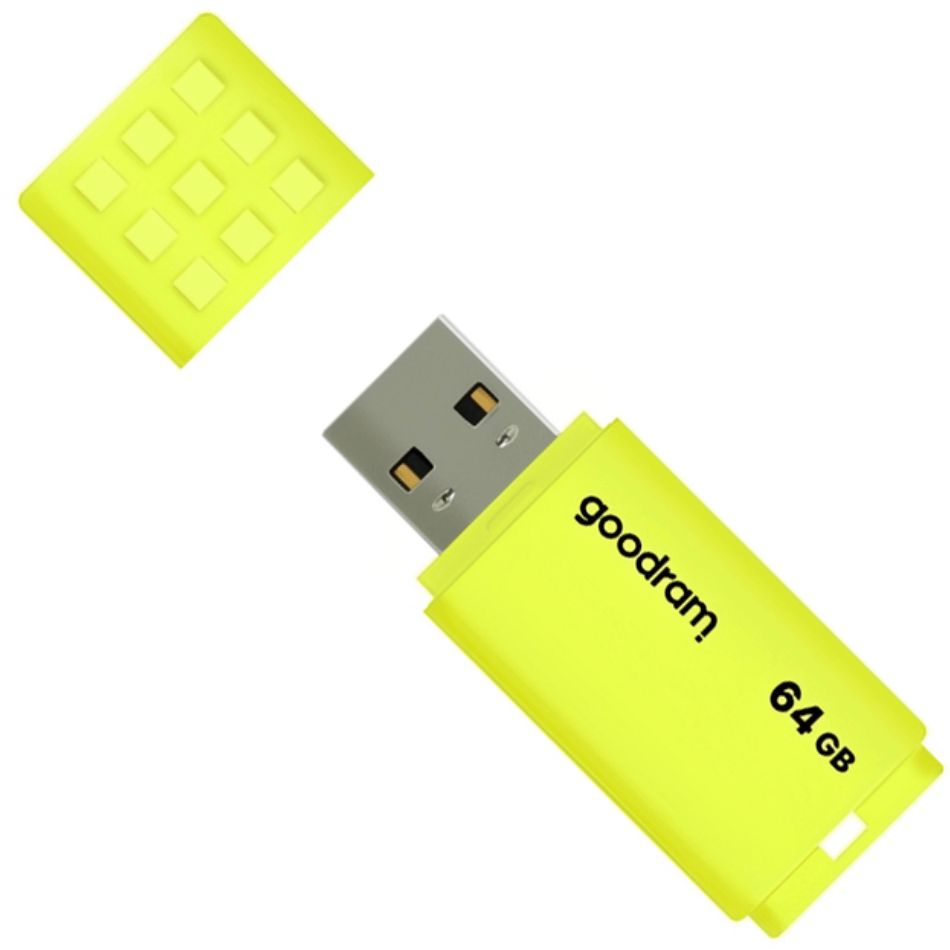 Fleş kart Goodram 64 GB USB 2.0 Yellow UME2 5908267935705 — Kompüterlər və noutbuklar, Bakı (3)