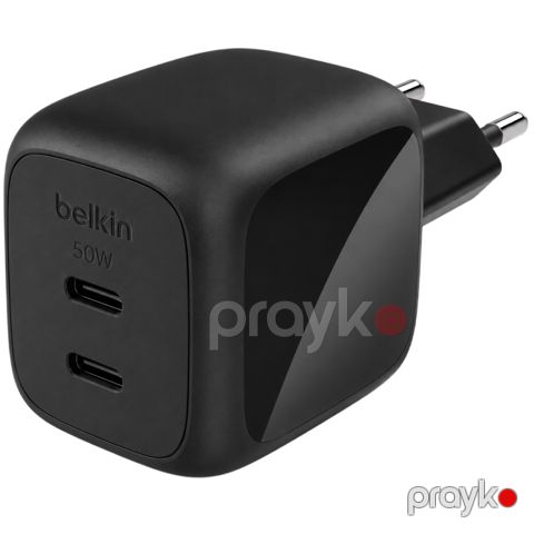 Adapter Belkin 50W USB Type-C WCH019KQBK Black