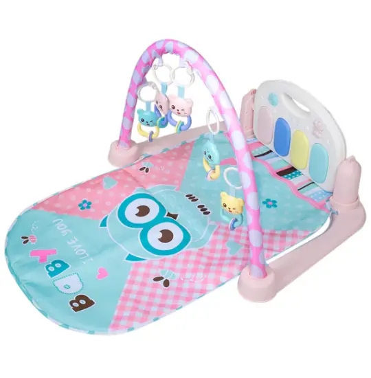 Carpet for Children Baby`s Piano Gym Mat 9905B Pink — Игровые коврики