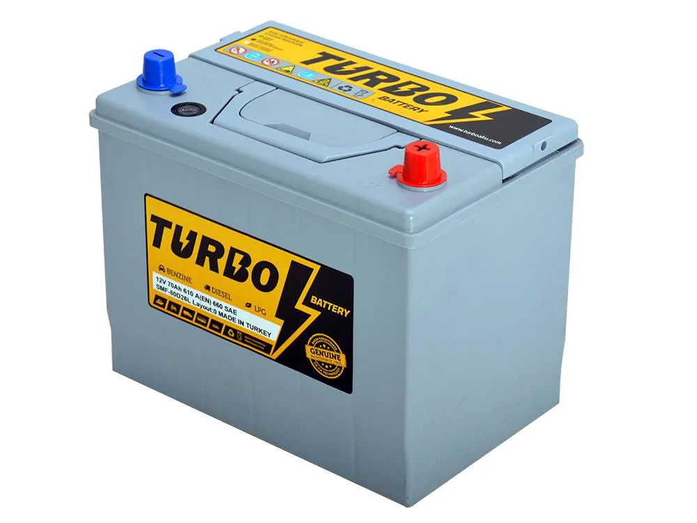 Akkumulyator turbo 90 ah 12V N70-SMF-B01-(0)-(A)- turbo aku asıan — Bakı