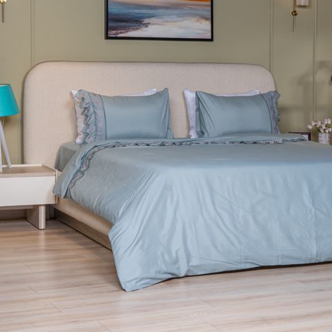 Tekstil yataq dəsti Cehizçi Laura Grand (WH-69) Green — Bakı