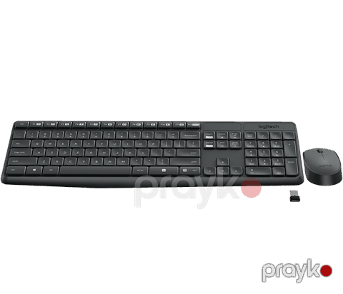 Simsiz klaviatura və kompüter siçanı seti Logıtech MK235 - Intnl - Russian Layout (L920-007948) — Bakı